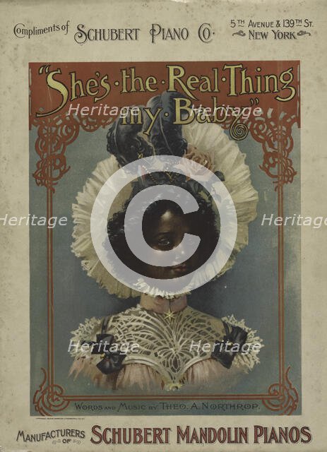 'She's the real thing my baby', 1900. Creator: Unknown.