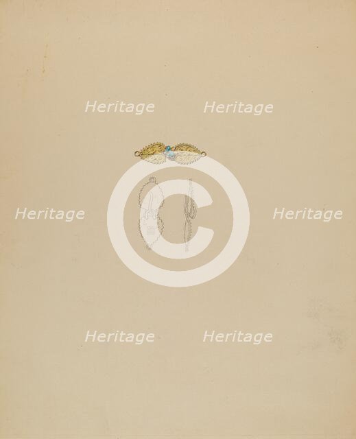 Clasp for Necklace, c. 1936. Creator: Doris Beer.