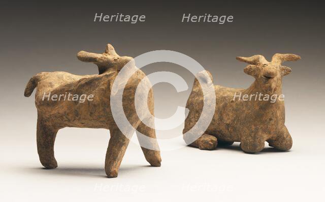 Funerary Sculpture of a Pair of Goats, between 386 and 534. Creator: Unknown.