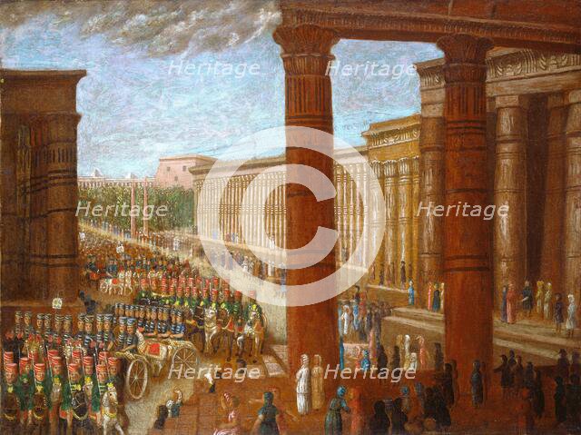 Pharaoh's Army Marching, c. 1865/1880. Creator: Erastus Salisbury Field.