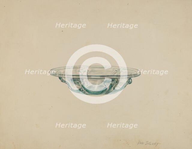 Dish, 1935/1942. Creator: Van Silvay.