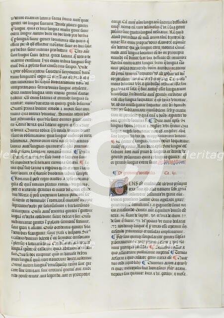 Folio Sixteen from Burchard of Sion's De locis ac mirabilibus mundi, or an Illuminated ..., c. 1460. Creator: Burchard of Mount Sion.