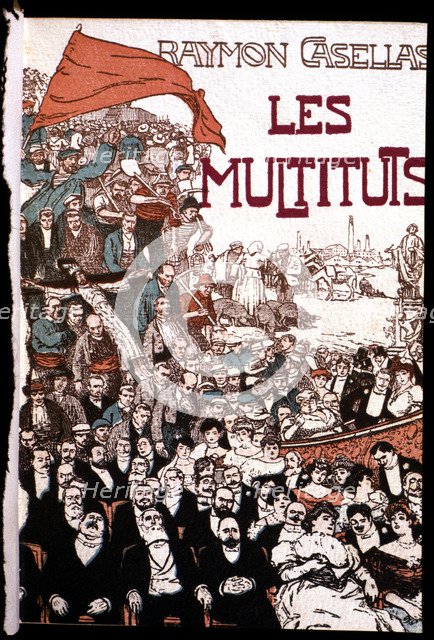 Cover of 'Les Multituds', collection of stories, edition printed in Barcelona in 1906, work by th…