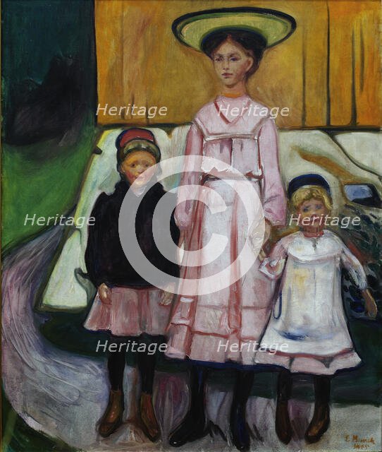 Three Children, 1905. Creator: Munch; Edvard (1863-1944).