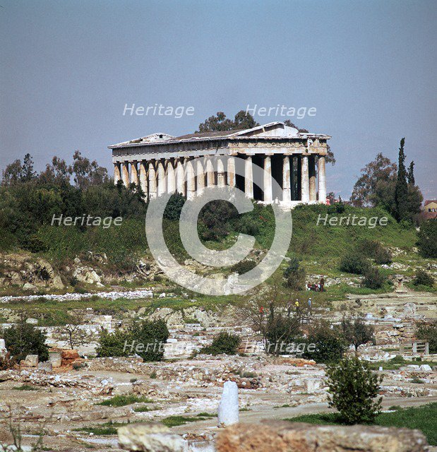 Temple of Hephaestus in the Agora in Athens. Artist: Unknown