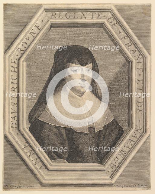 Anne d'Autriche, reine de France, en habit de deuil. Creator: Jean Morin.
