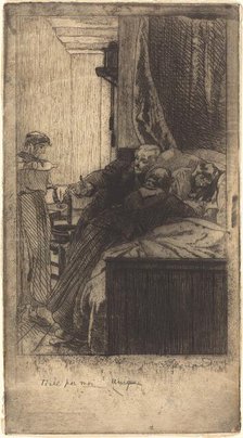 Sickness (La Maladie), 1884. Creator: Paul Albert Besnard.