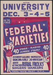 Federal Varieties, Syracuse, NY, 1936. Creator: Unknown.