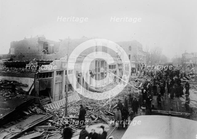 Omaha, 24th & Lake Sts. after cyclone, between c1910 and c1915. Creator: Bain News Service.