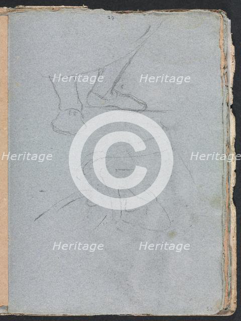 Verona Sketchbook: Study of feet (page 53), 1760. Creator: Francesco Lorenzi (Italian, 1723-1787).