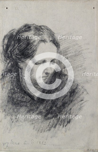 Portrait of Madame Pissarro, 1882. Creator: Camille Pissarro.