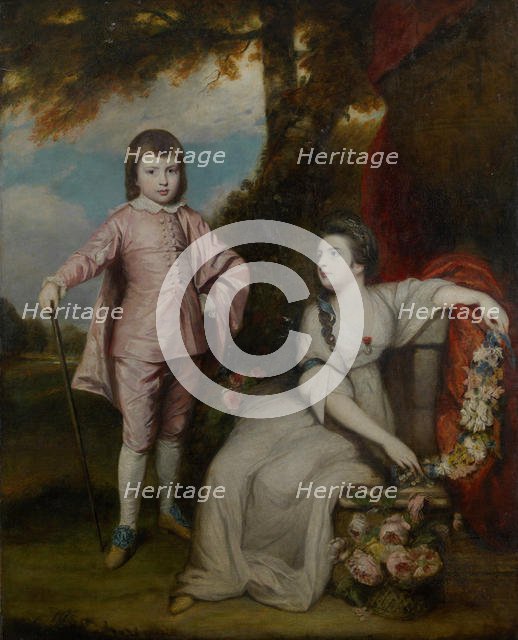 George Capel, Viscount Malden (1757-1839), and Lady Elizabeth Capel (1755-1834), 1768. Creator: Sir Joshua Reynolds.