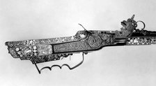 Wheellock Rifle, Silesian, Cieszyn, ca. 1650-60. Creator: Johannes Hartel.