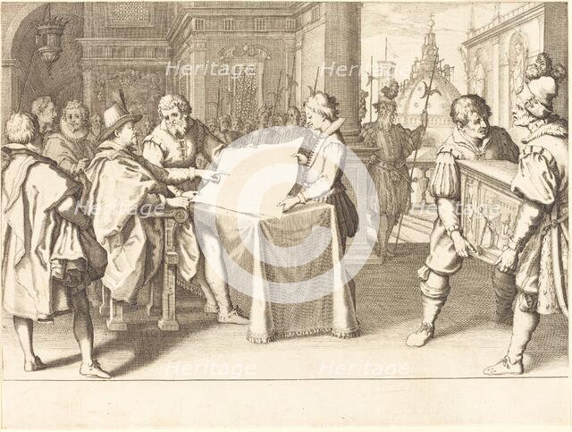 Restoration of the Duomo, Florence, c. 1614. Creator: Jacques Callot.