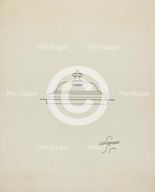 Tankard Lid, c. 1936. Creator: Lawrence Flynn.