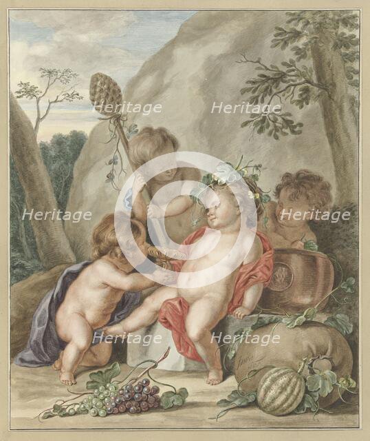 Children's bacchanal, 1751. Creator: Abraham Delfos.