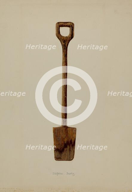 Toy Shovel, c. 1937. Creator: Eugene Bartz.