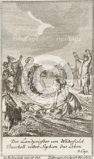 Plate 1 for Oliver Goldsmith's 'The Vicar of Wakefield', 1776. Creator: Daniel Berger.