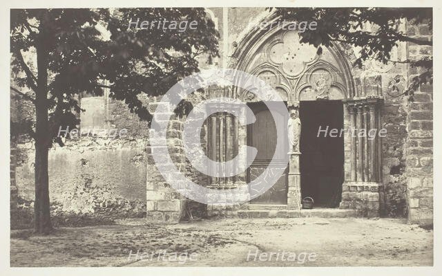 Church of Villeneuve le Comte, Seine-et-Marne (Eglise de Villeneuve le Comte, Seine-et-Marne), 1862. Creator: Charles Marville.