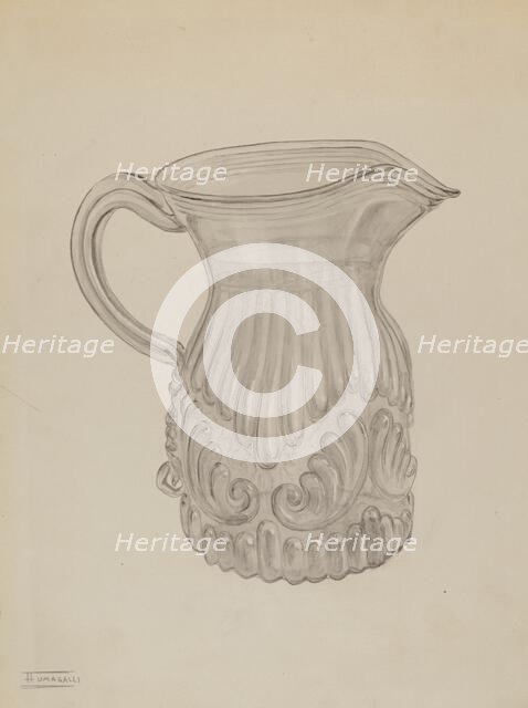 Pitcher, c. 1937. Creator: Frank Fumagalli.