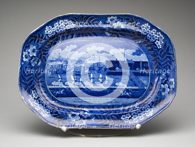 Platter, 1824/36. Creator: James and Ralph Clews.