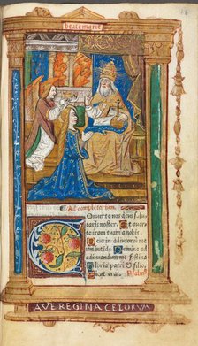 Printed Book of Hours (Use of Rome): fol. 45r, Coronation of the Virgin, 1510. Creator: Guillaume Le Rouge (French, Paris, active 1493-1517).