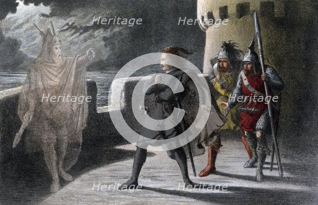 A scene from Macbeth, c17th century. Artist: Unknown