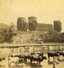 'Rhuddlan - Castle (from the River)', c1900. Creator: Unknown.
