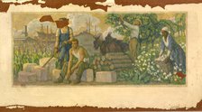 Abundance of Today (mural study, Clarksville, Tennessee Post Office), ca. 1937-1938. Creator: F. Luis Mora.