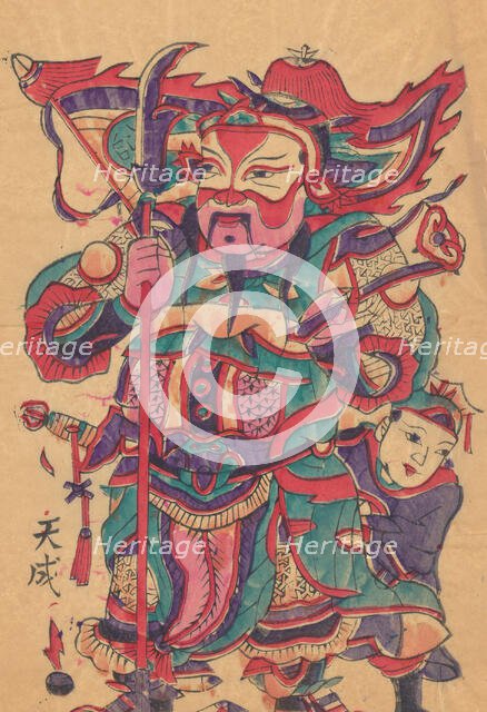 One hundred thirty-five woodblock prints including New Year's pictures (nianh..., 19th-20th century. Creator: Unknown.