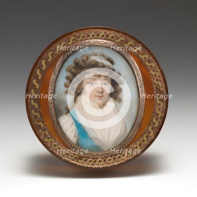 Box with portrait of a woman, ca. 1780. Creator: Unknown.