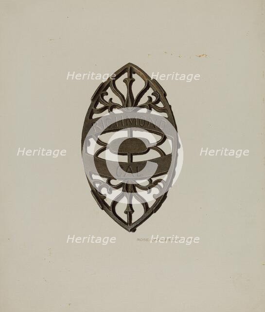 Flatiron Stand, c. 1940. Creator: Rose Campbell-Gerke.