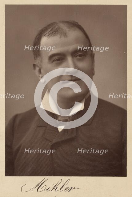 Actor known as 'Mihlev', about 1880. Creator: Unknown.