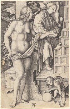 The Dream of the Doctor (Temptation of the Idler), 1498/1499. Creator: Albrecht Durer.