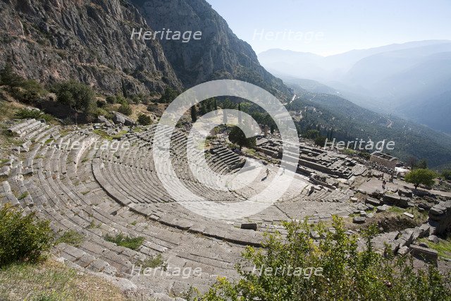 The theatre at Delphi, Greece. Artist: Samuel Magal