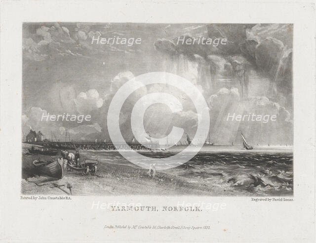 Yarmouth, Norfolk, 1832. Creator: David Lucas.