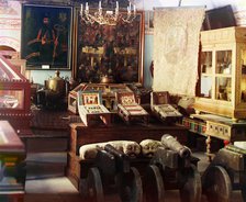 Museum. Iona's room, Rostov Velikii, 1911. Creator: Sergey Mikhaylovich Prokudin-Gorsky.
