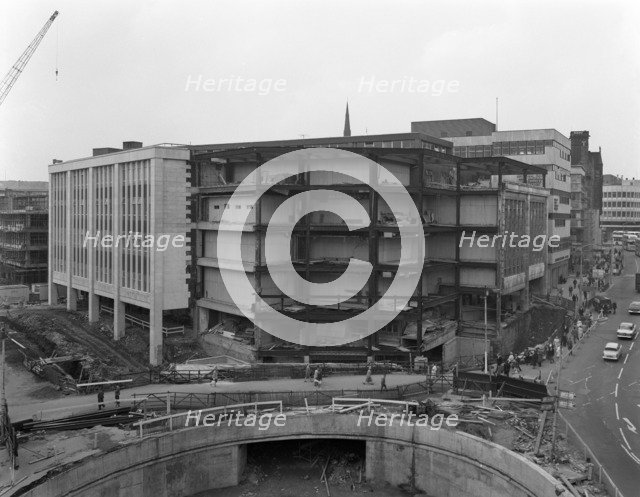Walsh's department store in Sheffield during its redevelopment, South Yorkshire, 1967. Artist: Michael Walters