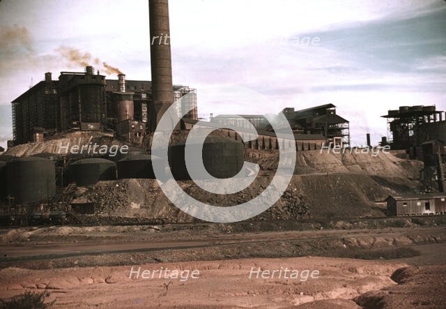 Copper mining and sulfuric acid plant, Copperhill, Tenn., 1940. Creator: Marion Post Wolcott.