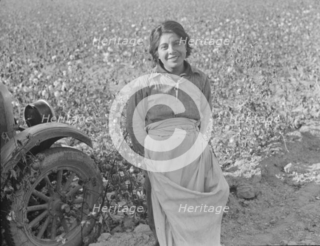 Cotton picker, Southern San Joaquin Valley, California, 1936. Creator: Dorothea Lange.