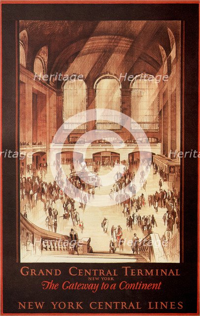 Grand Central Terminal, New York, 1927. Artist: Horter, Earl (1881-1940)