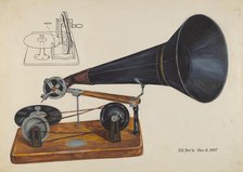 Gramophone, c. 1937. Creator: Charles Bowman.