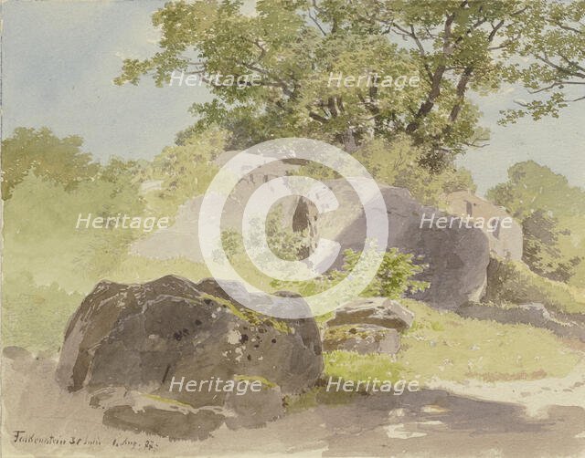 Boulders near Falkenstein, 1877. Creator: Carl Theodor Reiffenstein.