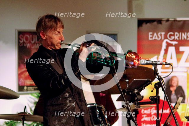 Paul Higgs, Paul Higgs Quartet, East Grinstead Jazz Club, Chequer Mead Theatre, West Sussex, 2025. Creator: Brian O'Connor.
