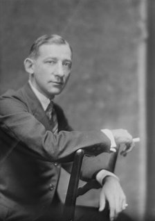 Mr. John Tainter [sic] Foote, portrait photograph, 1919 June 26. Creator: Arnold Genthe.