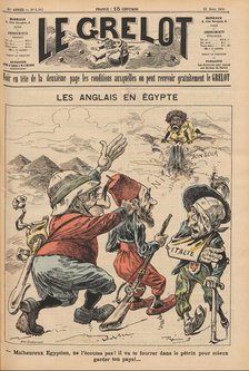 The English in Egypt. Caricature from Le Grelot, March 22, 1896, 1896. Creator: Anonymous.