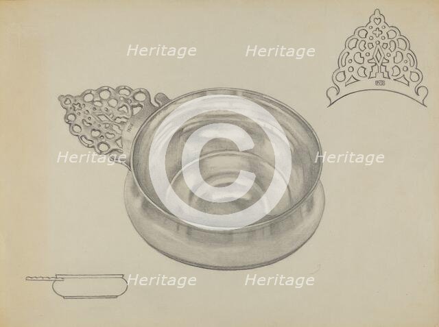 Silver Porringer, c. 1936. Creator: Herbert Russin.