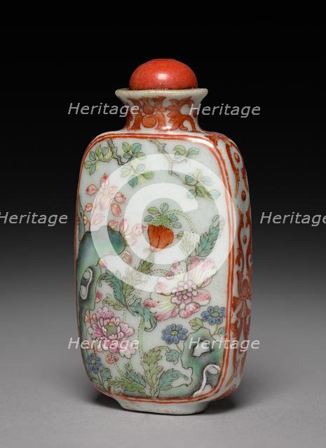 Snuff Bottle with Stopper, 1736-1795. Creator: Unknown.