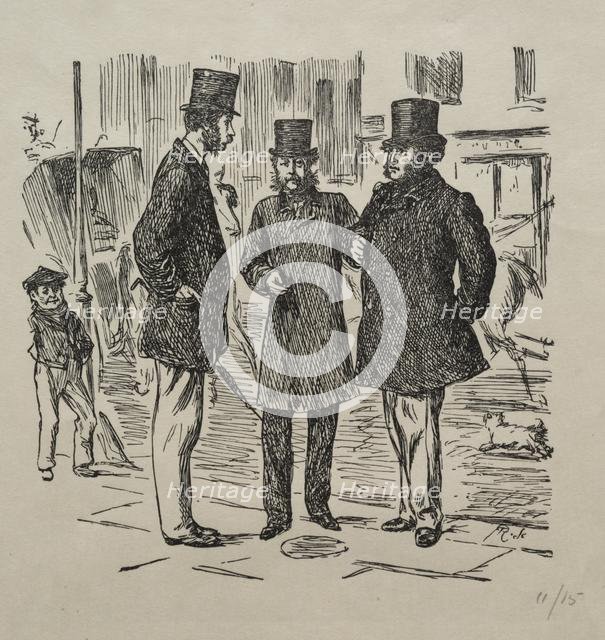 The Little Moment before the Introduction, 1865. Creator: George Louis Palmella Busson Du Maurier (British, 1834-1896).