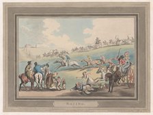Racing [The Start], January 1, 1799., January 1, 1799. Creator: Thomas Rowlandson.